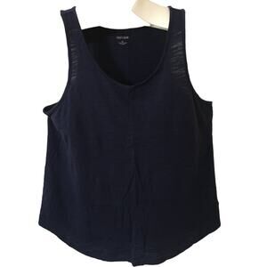 DEPT 222 XL Navy Blue Tank Top With Scoop Neck and Hem